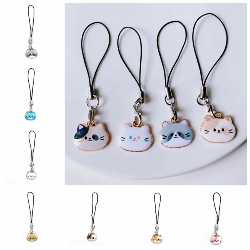 Charm Cat Phone Strap Ornaments Animal Phone Pendent Cellphone Rope Cat Phone Lanyard  Bag Pendant