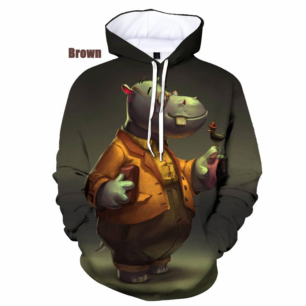 Смешная милая толстовка с капюшоном Hippo 3D Printed Women y2k Casual Fashion Sweatshirts Pullover Hooded Shirt Oversize Unisex Clothing