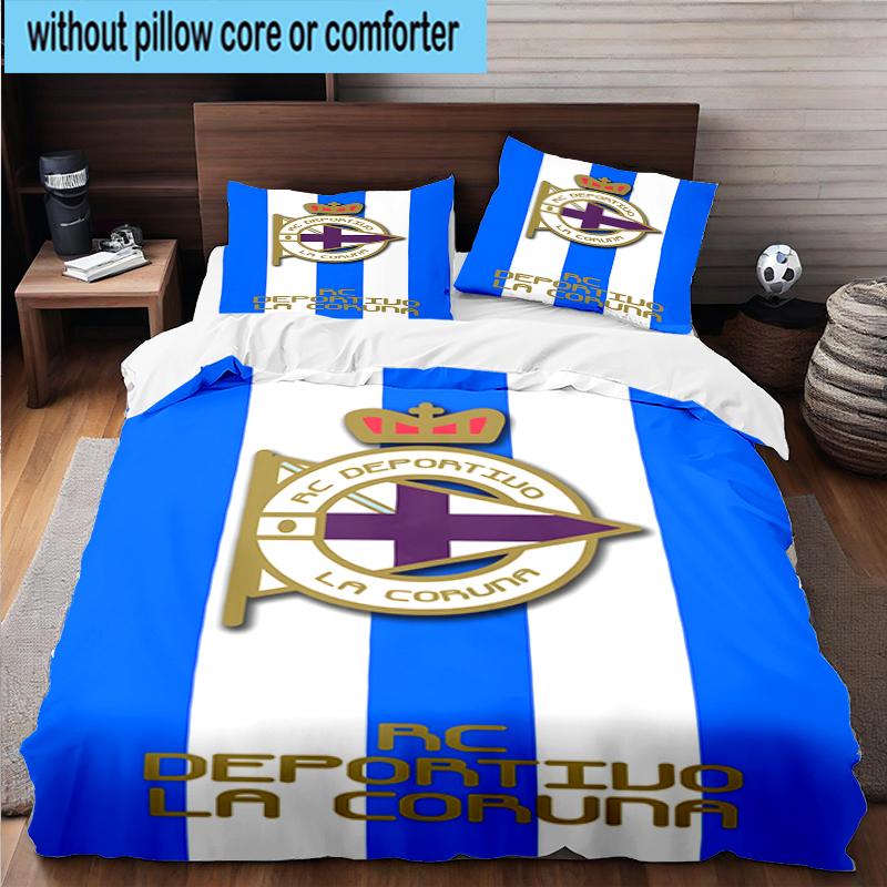 3PCS Deportivo Football Bedding Set,Including 1pc Duvet Cover And 2pcs Pillowcases Perfect for Bedroom, Dormitory, Fan Christmas gift