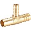 Brass Tee T Shape  Pipe Connector Reducing Barb Hose Fitting  Fitting Air Gas Water Fuel