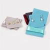 Double-sided Velvet Jewelry Bag Flip Earring Necklace Square Storage Socket Gift Packaging Bag Jewelry Packaging Display Pouches