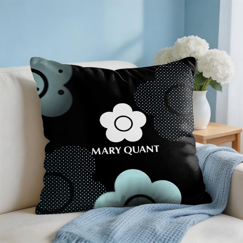 Fashion MMaryQQuant Cushion Cover Square Pillow Bedroom Sofa Leisure Comfort Living Room Home Decoration X