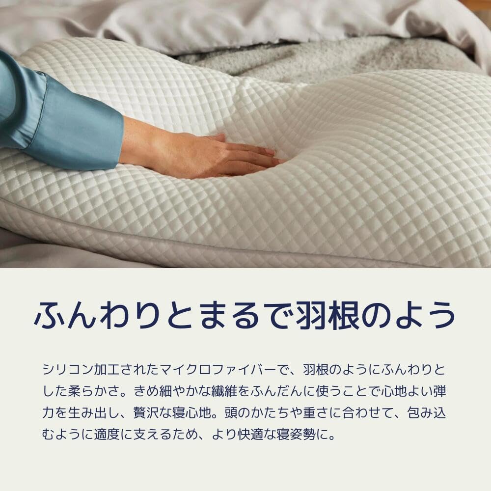 koala (R) Pillow, Hotel Pillow [Koala Fluffy Pillow] 63cm Wide x 41cm Deep, Approx. 15cm High, Neck Support, Suitable for Side, Back, and Stomach