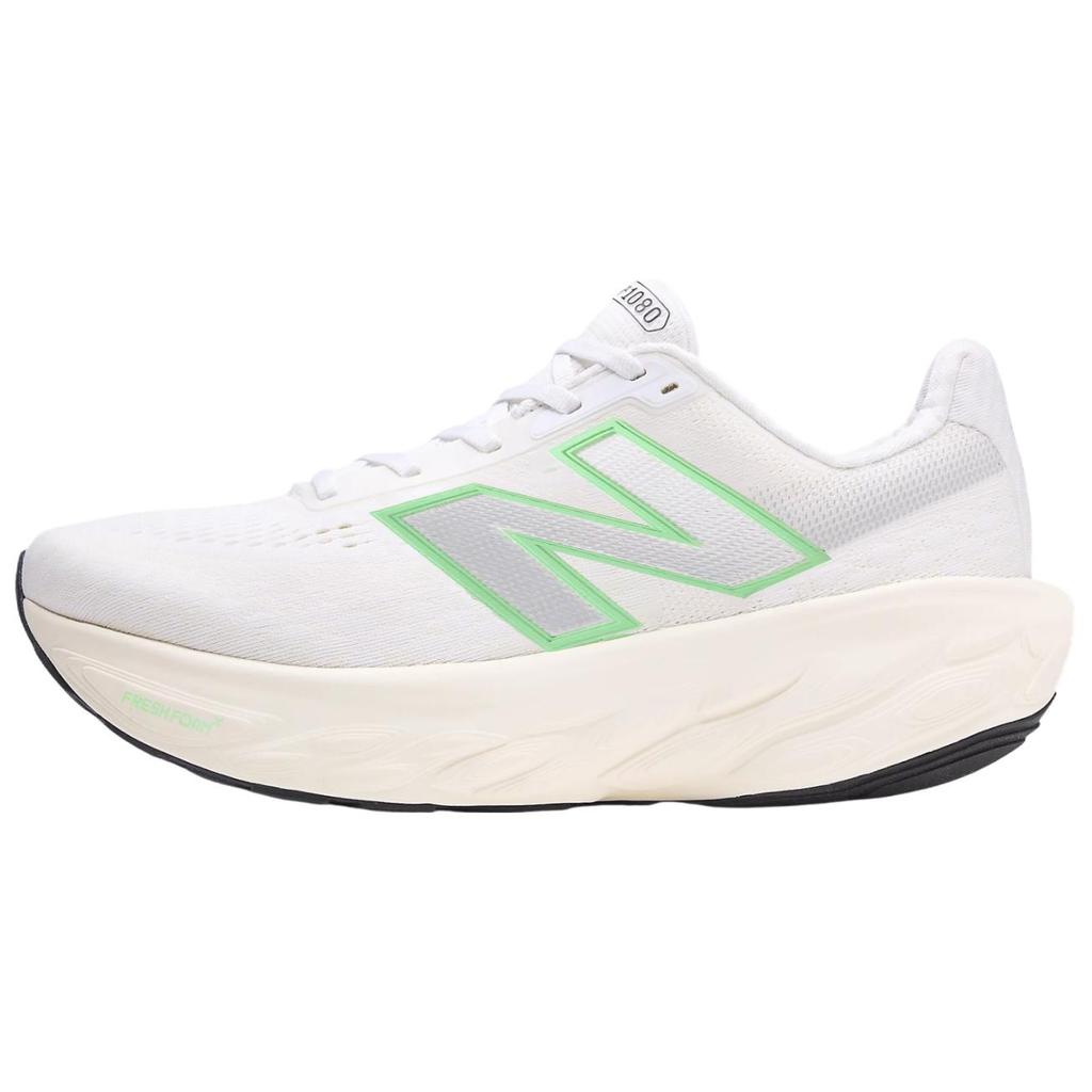 New Balance NB Fresh Foam X 1080v14 Износостойкие Дышащие Кроссовки с Низким Верхом для Бега Мужские Белые Кроссовки M108014E