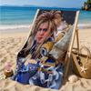 Custom Name Labyrinth Journey Beach Towel Microfiber Beach Towel, Lightweight and Quick-Dry, for Summer Travel, Swimming Pool Gift
