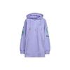 FW22 Logo Solid Color Hoodie With Drawstring And Zipper Women Tops Purple IB5900