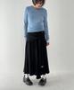 Ronron Strap Knot Long Skirt Black