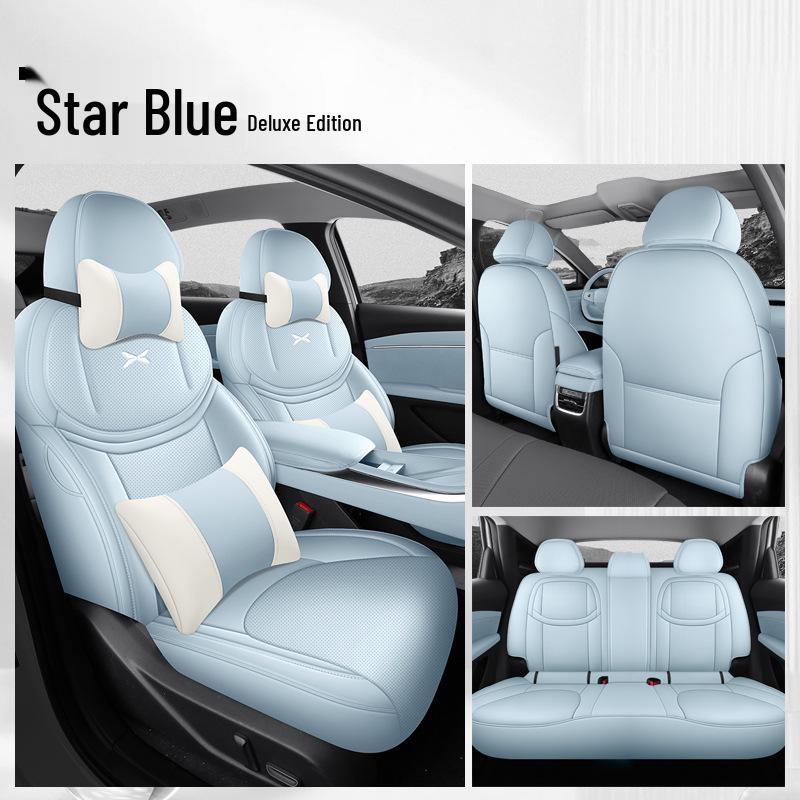 XPeng MONAM03 Leather Car Seat Cushion Set - Universal All-Season Full Coverage for Five Seats