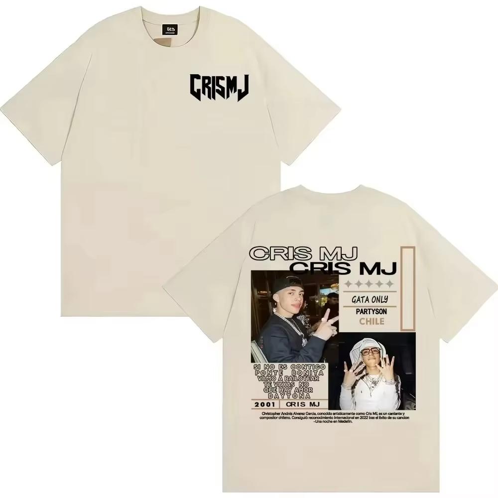 2026 summer Graphic Tshirts Rapper CRIS MJ Album Tour Unisex Women Vintage 90s Hip Hop Street Tshirt Casual Male  T Shirt