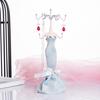 Mini Manikin Jewelry Stand Lady Mannequin Jewelry Organizer with 8 Hooks 2 Tier Necklace Bracelet Earring Ring Holder Display Stand