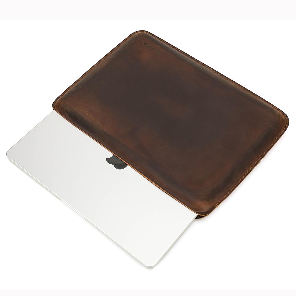КОНТАКТЫ СЕМЬЯ Чехол-сумка для ноутбука для Macbook Air M4 M3 Pro 14 A2442 A2779 Коровья кожа Mac book Pro Air 13 M1 HP Dell Сумка-чехол