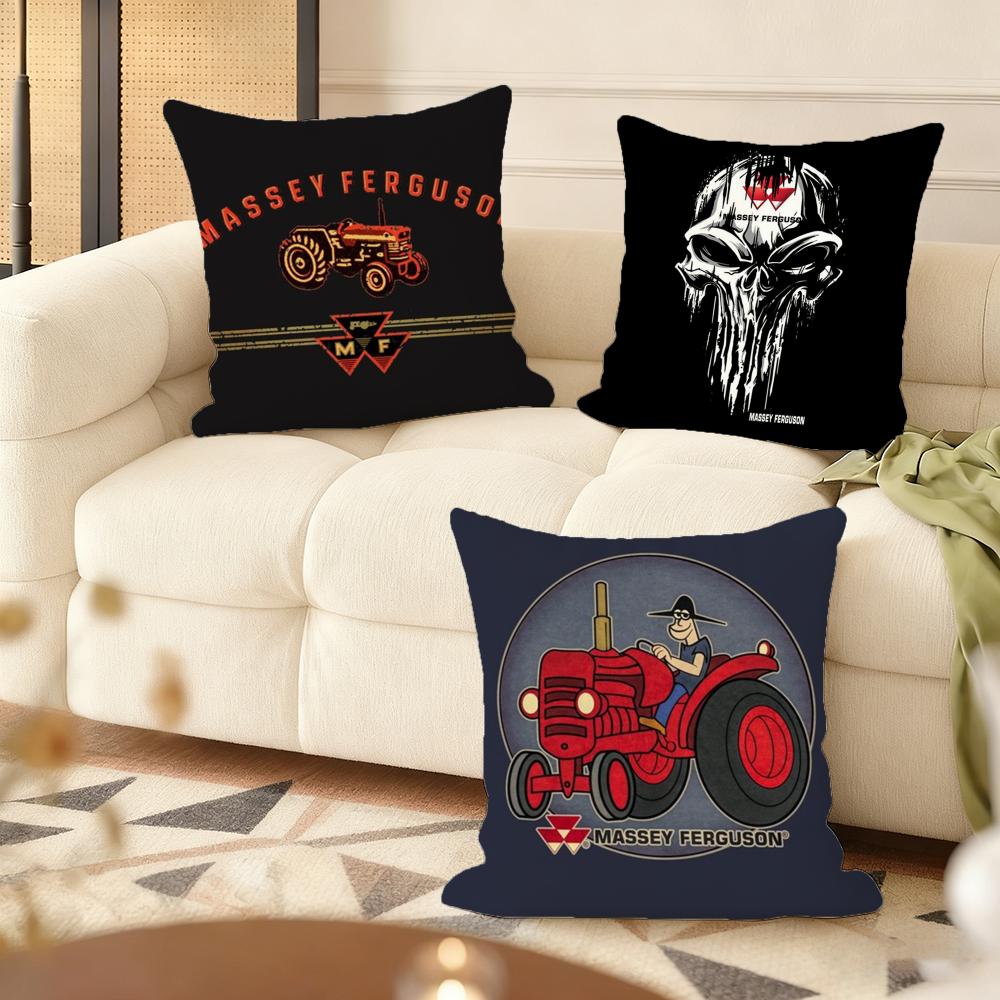 M-Massey F-Fergusons Cushion Cover Soft Short Plush Pillow Cover Smooth Cozy Texture Aesthetic Cushion Case Home Decor