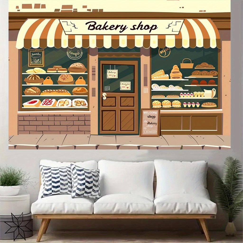1pc Bakery Style background board - Party, birthday, anniversary, interior and exterior decoration, fun design