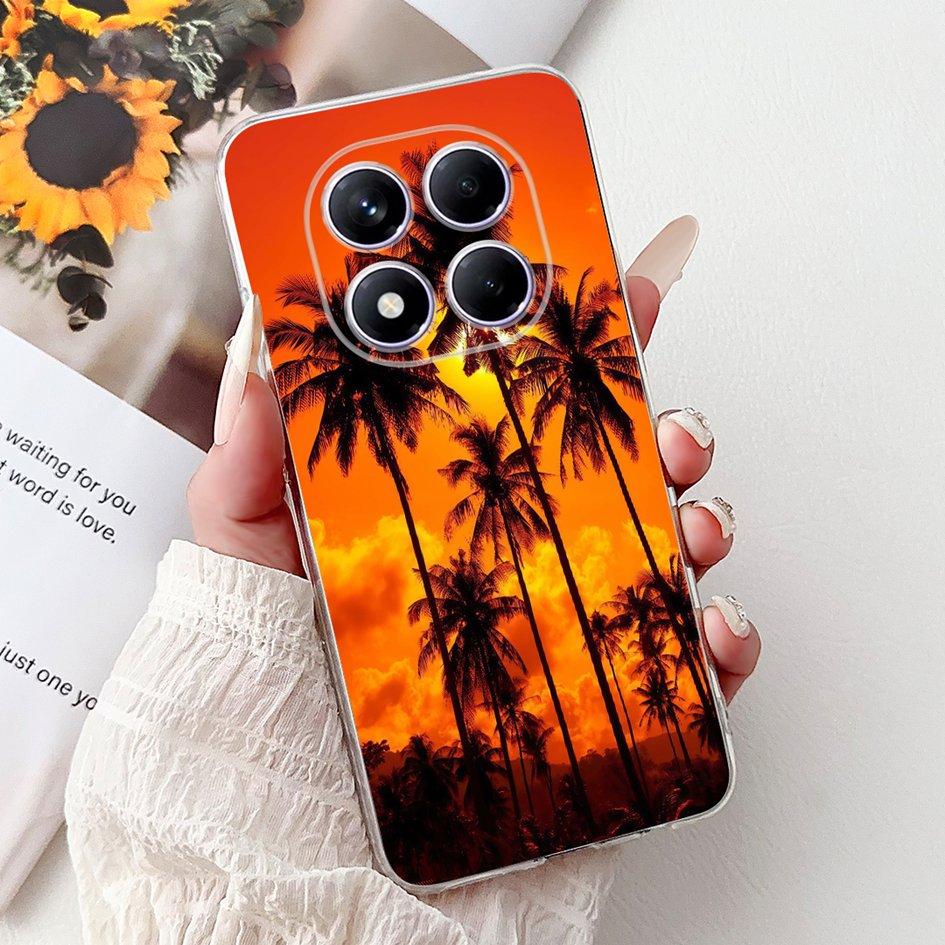 Чехол для Xiaomi Redmi Note 14 Pro Plus Милая клубника Сердце Любви Мягкий Силикон Прозрачная Крышка Для Redmi Note 14 Pro 5G Глобальный Чехол