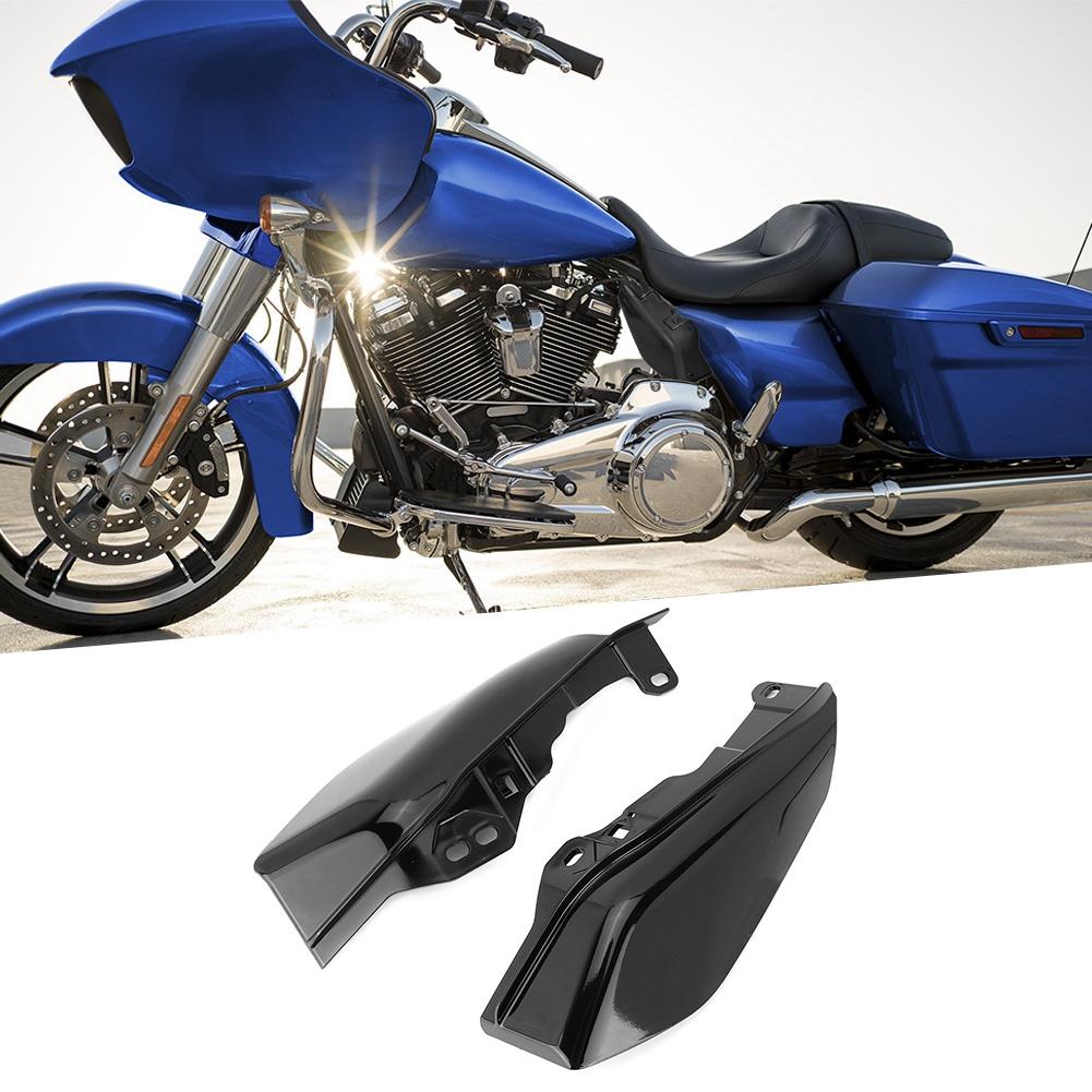 Motorcycle Heat Mid Frame Deflector Fits for 2017-2019(Glossy Black )