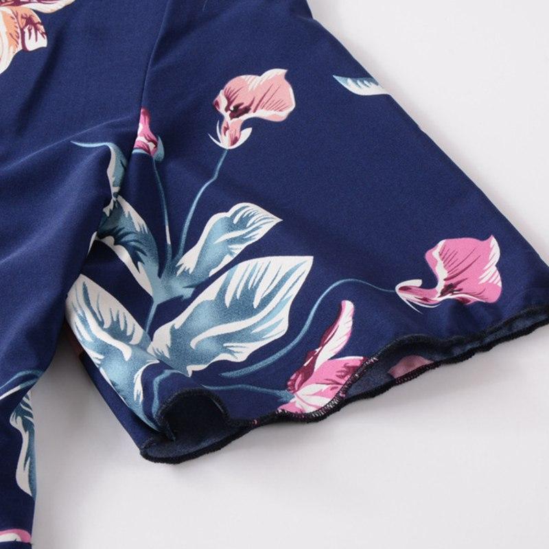 Женское весенне-летнее новое сексуальное шифоновое пляжное платье с v-образным вырезом и короткими рукавами, на шнуровке, S-XL