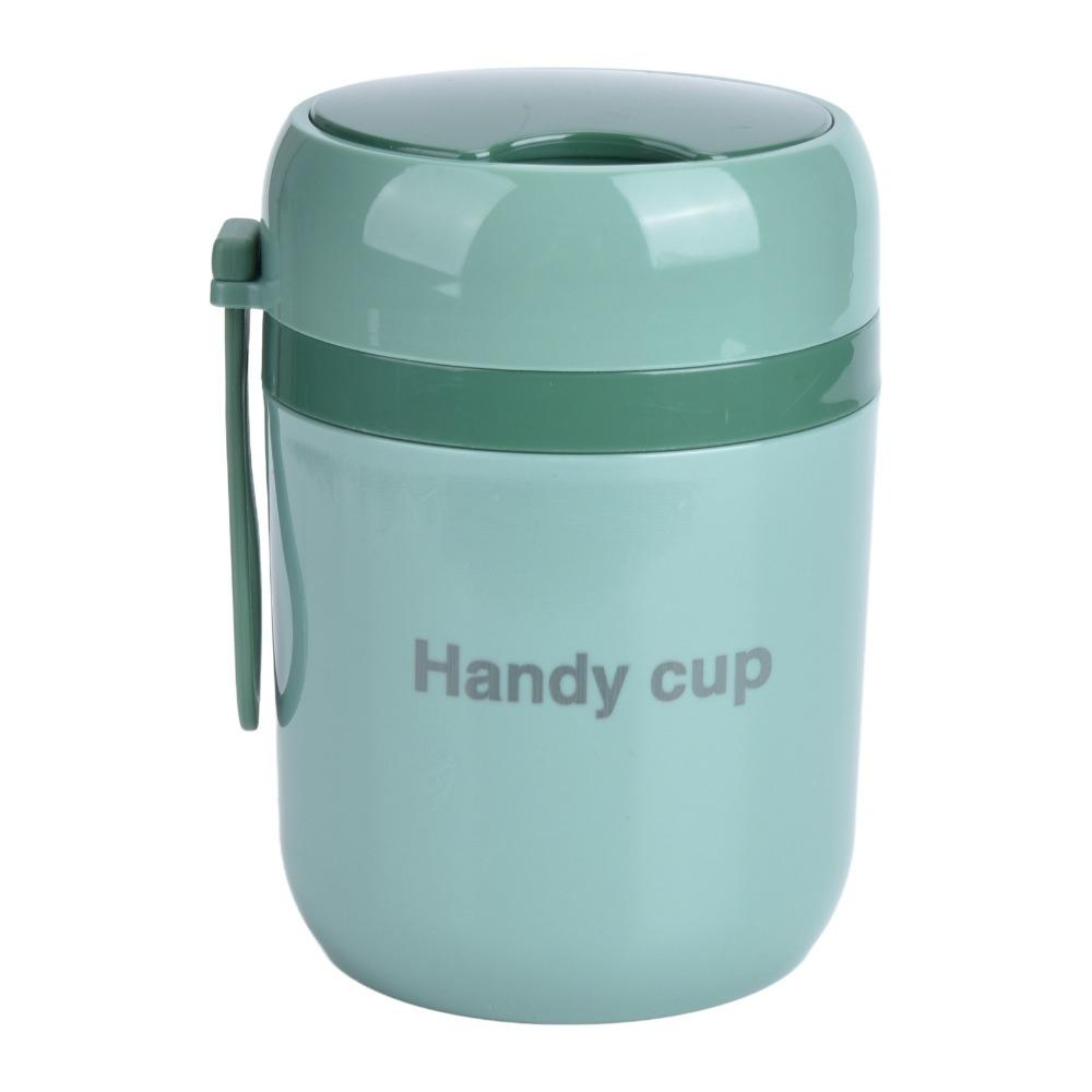 500ml Insulated Soup Containers Green/Pink/Blue/Yellow Stainless Steel Lunch Box For Camping