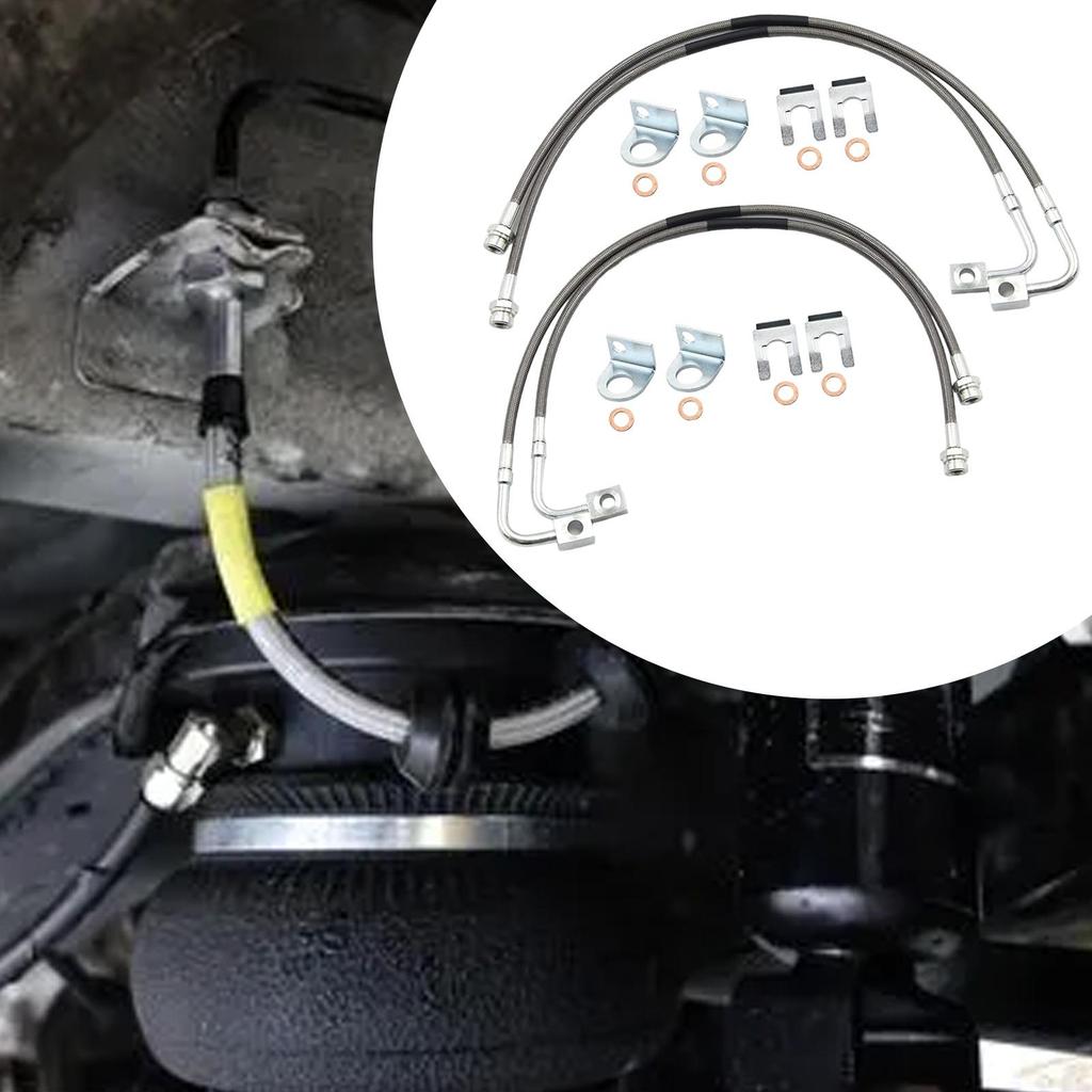 Braided Car Brake Line 89716 Stainless Steel Metal Flexible Pipes Universal Brake System Repair Parts for Jeep Wrangler JK