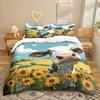 Cow Series 3D Digital Printing Three-Piece Bedding Kit Bed Sheet Quilt Cover