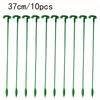 Упаковка из 10 пластиковых и стекловолоконных опор для растений - зеленые садовые палки для орхидей, комнатных растений в горшках и цветов - прочные, устойчивые к полеганию опоры