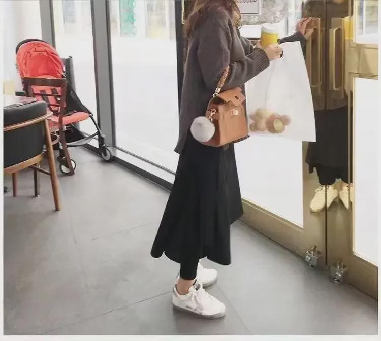 Женские брюки-юбки нестандартного кроя из нескольких слоев, осень/зима 2023 г. — нишевый дизайн, большой размер, имитация двухкомпонентного фасона.