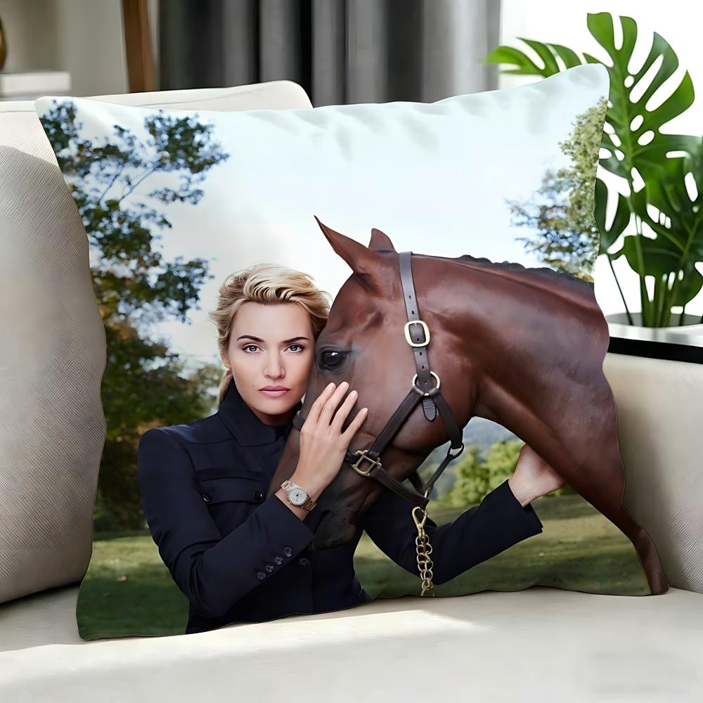 Movie Kate Winslet Cushion Cover Cushion Cover Set 4Pcs 50X50 45X45 40X40 Pillowcase Decorative Sofa Home Decor