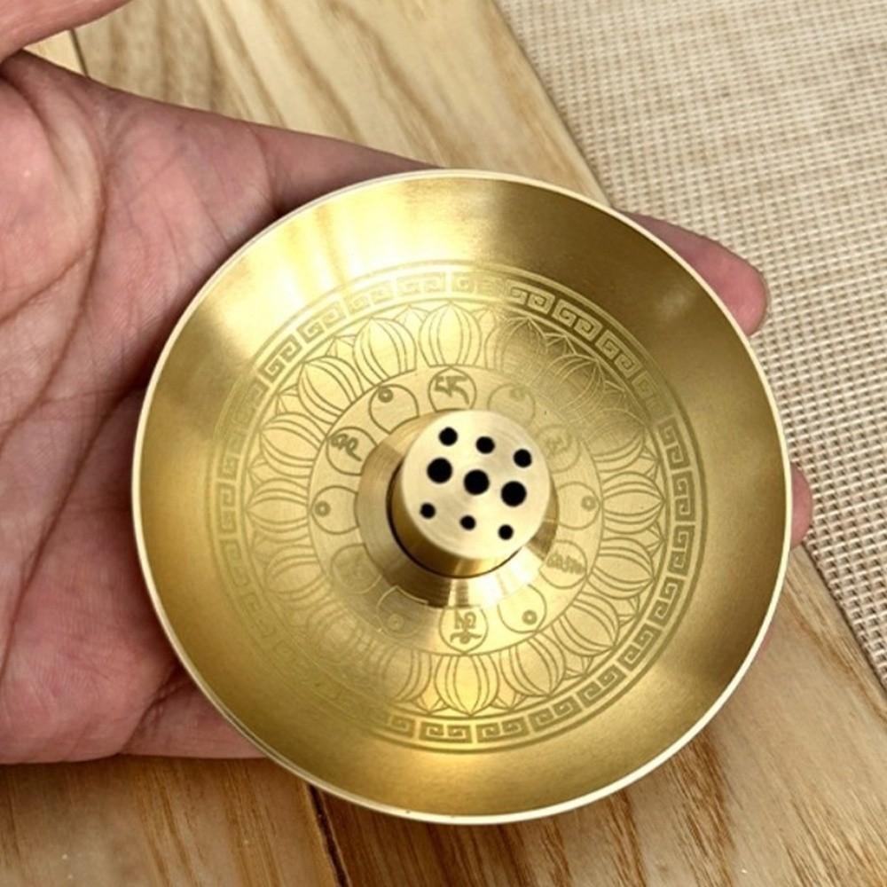 Подставка для благовоний Круглая курильница Поднос для благовоний Тарелка для палочек благовоний Держатель для благовоний на 9 отверстий