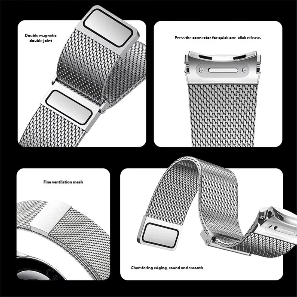 Strap for Huawei Watch 4Pro Titanium Milan magnetic attachment dedicated pressing interface for the watch strap No Gaps Stainless Steel band