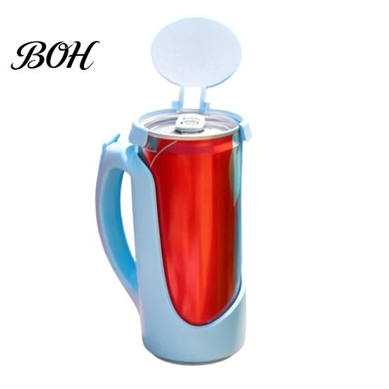 Portable Drink Lid Can Cover for Soda Cans, Snap on 11/12oz Coke Sparkling Flexible Seal Water, Splash Proof Leak Guard Car Cup Holder, Reusable