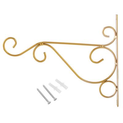 Металлический настенный кронштейн Художественная подставка для растений Подвесной крюк Садовый декор