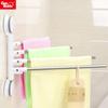 Stainless Steel Folding Towel Rack Bathroom Towel Bar Wall Towel Rack Rotatable Towel Rack