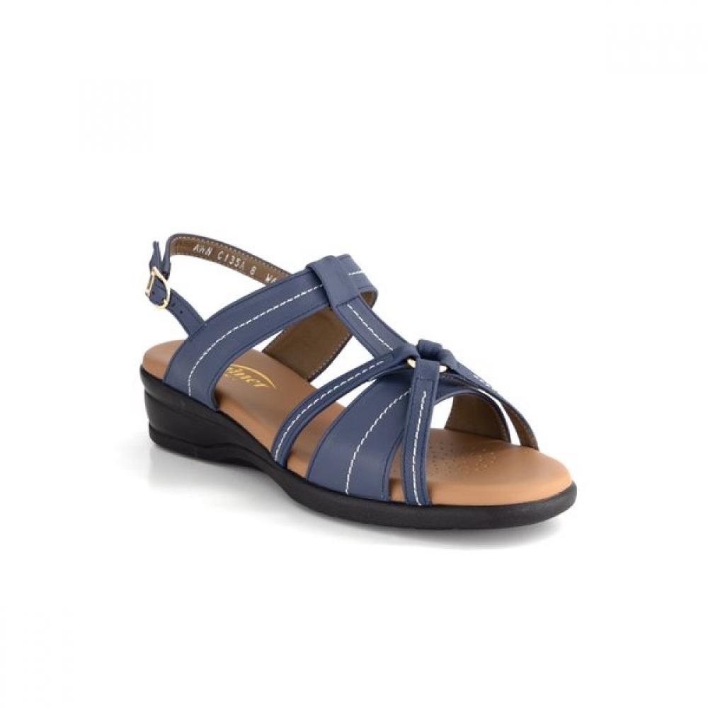 Vainer Women S Comfort Sandal Navy 135a0v1na