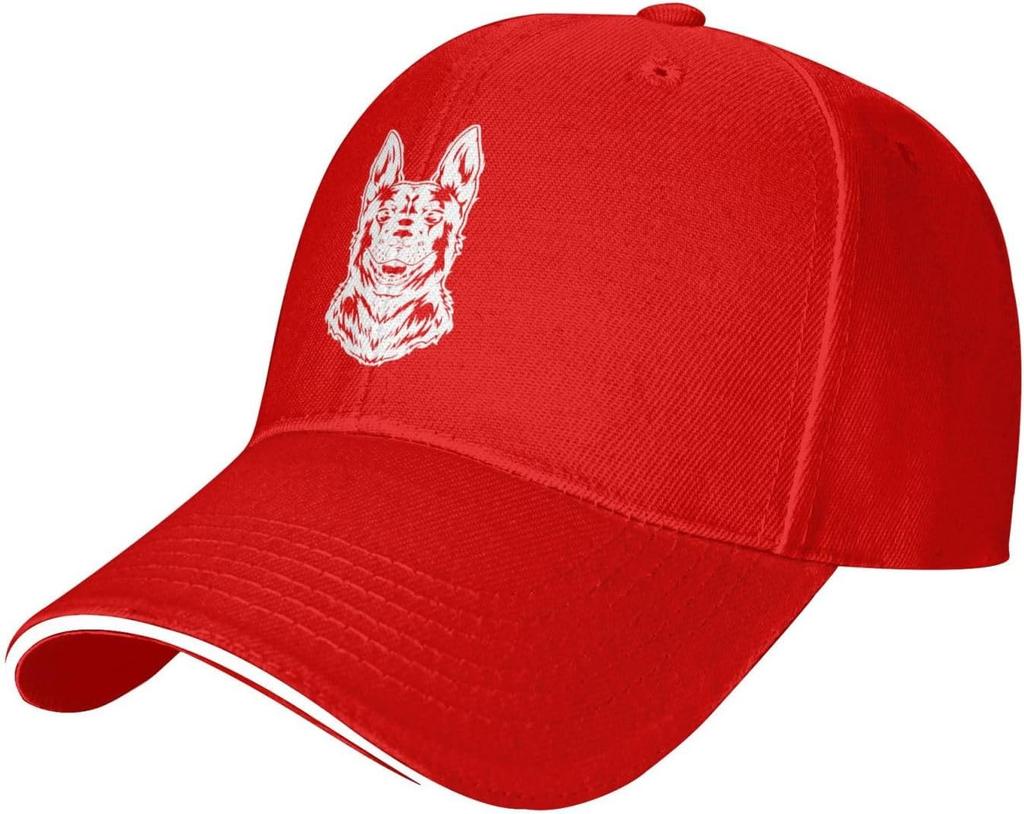 GerUnisex Shepherd Dog Sketch Baseball Cap Polyester Casual Adjustable Trucker Hat Unisex