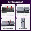 Для PS5 Pro Лицевая панель Чехол для консоли Пылезащитные крышки с вентиляционным отверстием для PlayStation5 Pro Дисковая/Цифровая Жесткий чехол из АБС-пластика