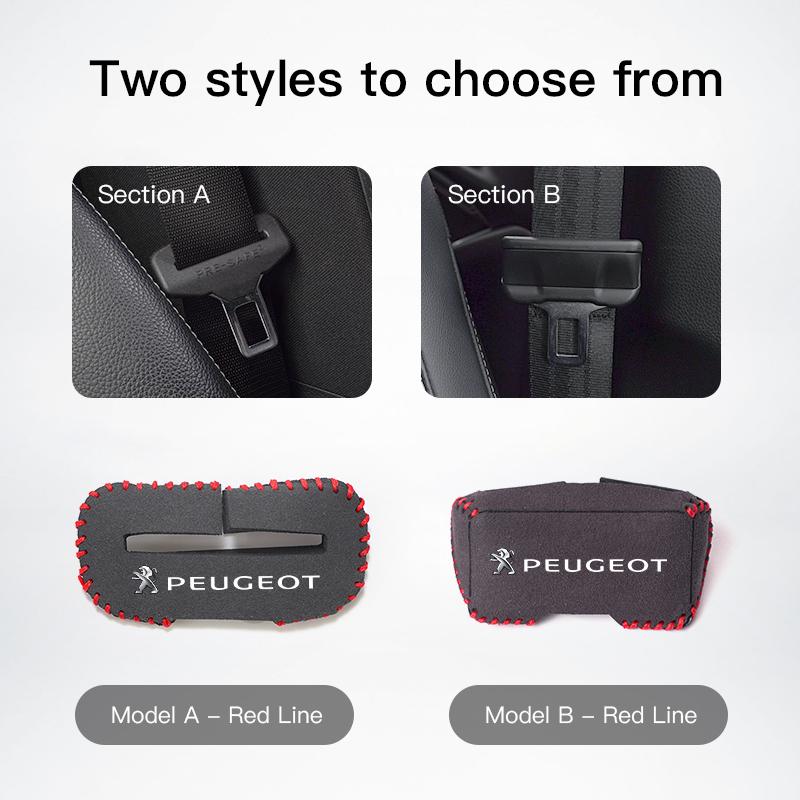 Car Seat Safety Belt Buckle Plug Protector Case Accessories For Peugeot 3008 308 2008 508 607 406 407 307 206 301 408 5008 4008