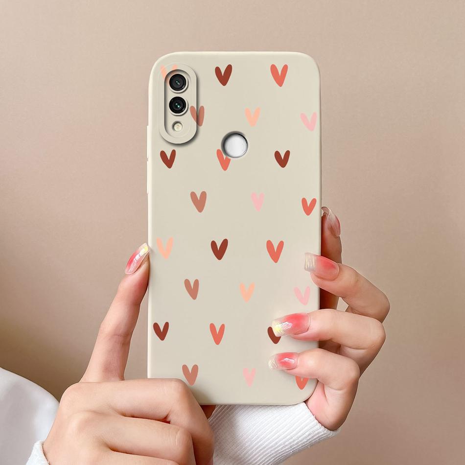 For Redmi Note 7 Pro 7S Case Butterfly Soft Liquid Silicone Camera Protection Back Cover For Xiaomi Redmi Note 7 S 7Pro Funda