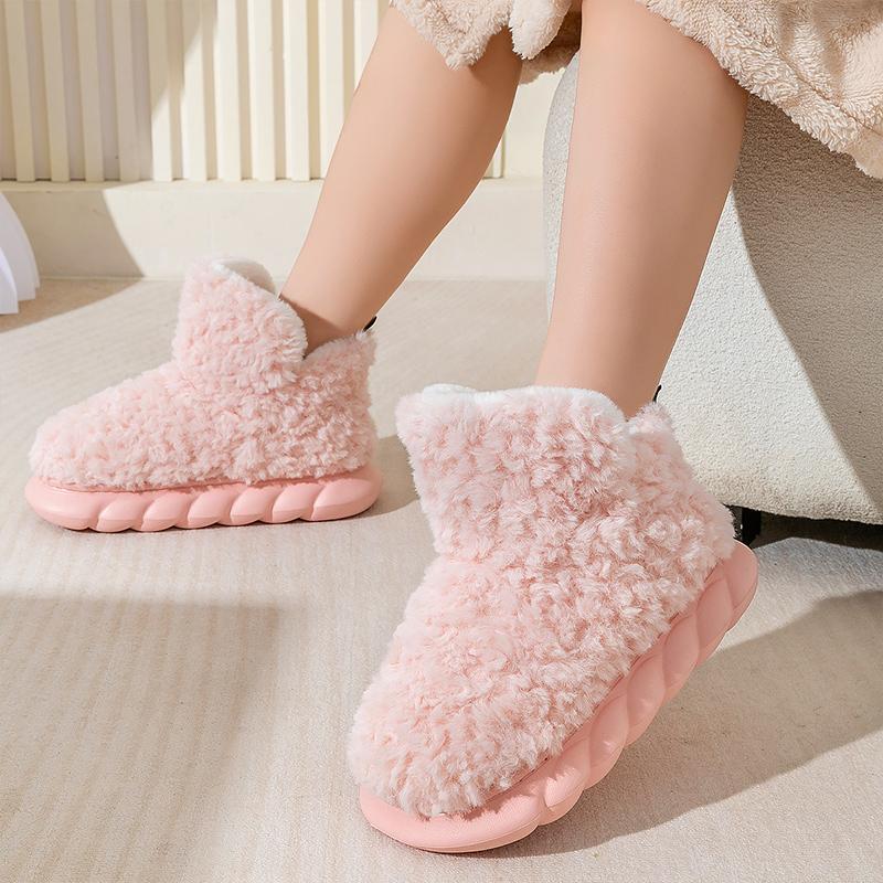 Women's Indoor Slippers EVA Memory Foam Cozy Soft Lightweight Girls Short Boots Warm Winter Fuzzy Slippers