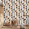 Cats Wallpaper Light Gray and White for Living Room and Bedroom 50x1000