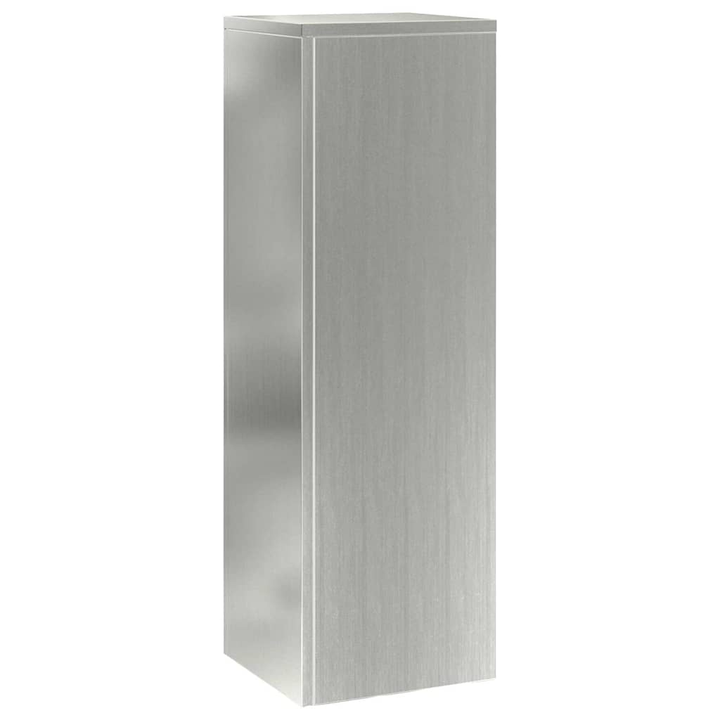 Plant Stand 2 pcs Silver 24 x 24 x 75 cm Galvanized Steel