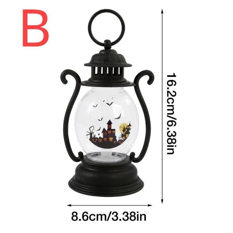 1 шт. Ретро лампа Рождественский Хэллоуин фонарь Украшение для дома Праздничная вечеринка Подвесные принадлежности Хэллоуин Для дома