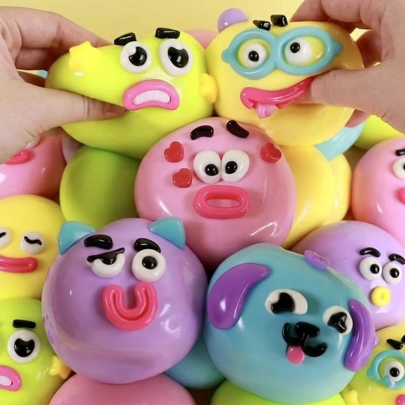 Милая мультяшная мордочка собаки, сменная, мягкая, податливая, медленно восстанавливающая форму, сжимаемая игрушка, расслабляющий сенсорный подарок