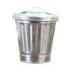 Galvanized Desktop Trash Can Iron Wastebasket Small Buckets Waste Bin  Garbage Storage