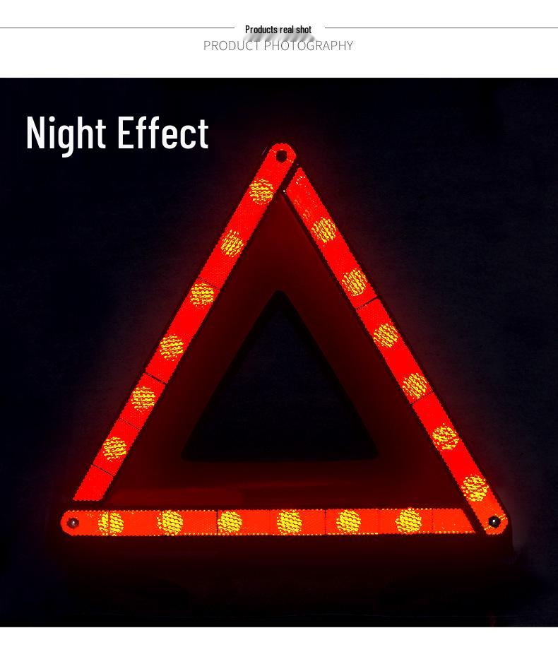 Компактный автомобильный светоотражающий треугольник Аварийный знак