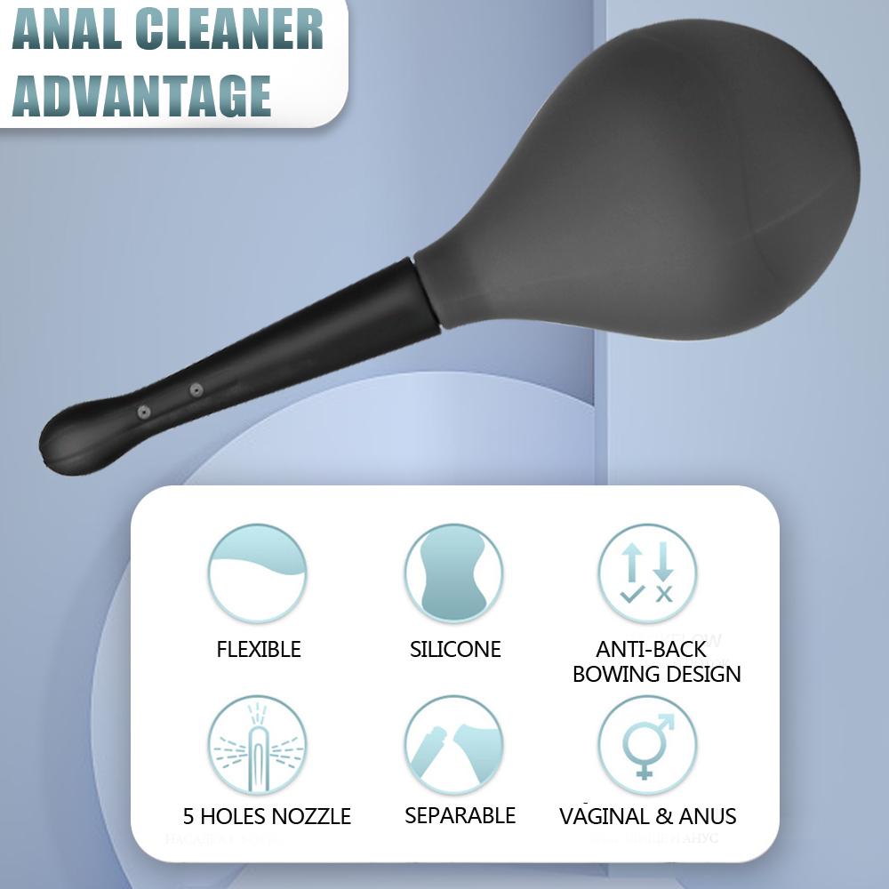 Насадки с 5 отверстиями, анальная шайба, секс-игрушки для женщин, вагинальный очиститель для душа, мужской набор для чистки анальной пробки, клизма, секс-игры для взрослых 18