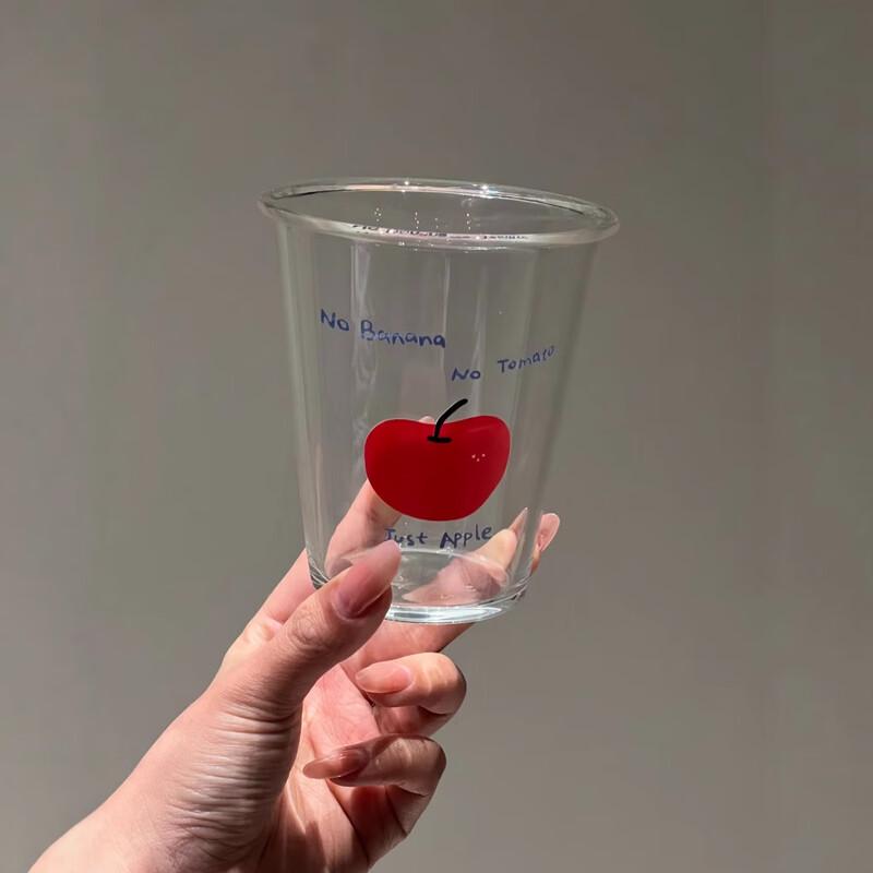 Стеклянная бутылка для воды Shangqi Apple Design из высокоборосиликатного стекла