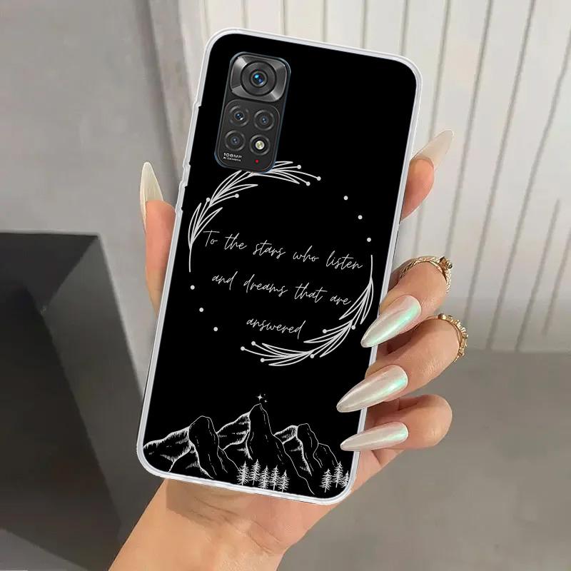 Чехол для телефона A Court of Mist Fury Sarah J Maas для Xiaomi Redmi Note 15 14 14S 13 12S 12 Pro 11S 11 Plus 11T 11E 10S Мягкий Funda Pr