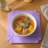 Non-Slip Magnetic Trivet mat Soft Rubber Table placemats New Hot Pad for Hot Dishes  Kitchen