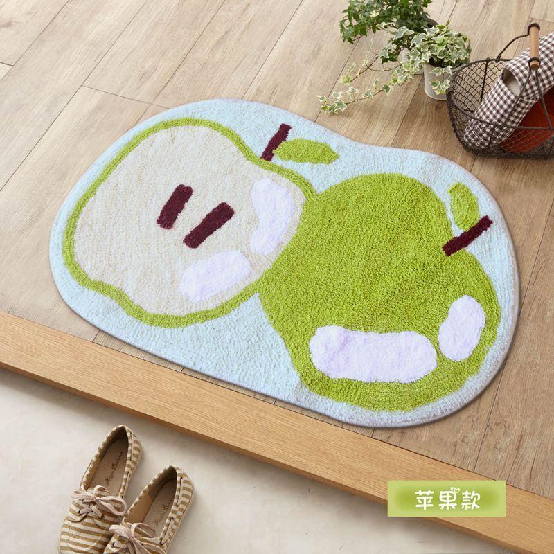 Милый впитывающий коврик для ванной комнаты, коврик для входа в туалет с фруктовым узором, коврик для ног, коврик для входа в туалет