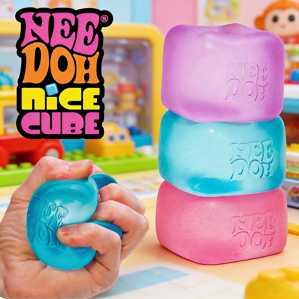 Schylling Needoh Nice Cube Сенсорный кубик-антистресс Для снятия стресса Тревожности Сенсорный инструмент Для концентрации СДВГ И Успокоения Подарки на вечеринку