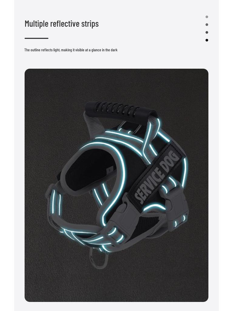 Шлейка для собаки в стиле седла K9 и поводок - Взрывозащищенная, для средних/крупных пород, бордер-колли, золотистый ретривер